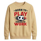 Retro Slogan Born Play football tournament sweatshirt New FiFa Mockup Dad