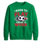 Retro Slogan Born Play football tournament sweatshirt New FiFa Mockup Dad