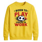 Retro Slogan Born Play football tournament sweatshirt New FiFa Mockup Dad