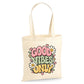 Retro smiley daisy good vibes only cotton canvas Tote Bag