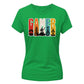 Retro Striped Video Game Concept Motif ladies fit T-Shirt