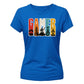 Retro Striped Video Game Concept Motif ladies fit T-Shirt