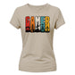 Retro Striped Video Game Concept Motif ladies fit T-Shirt