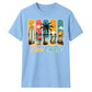 Retro Sun Chase Coastal Beach Summer Graphic Unisex T-Shirt