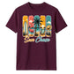 Retro Sun Chase Coastal Beach Summer Graphic Unisex T-Shirt
