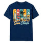 Retro Sun Chase Coastal Beach Summer Graphic Unisex T-Shirt