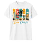 Retro Sun Chase Coastal Beach Summer Graphic Unisex T-Shirt