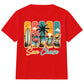 Retro Sun Chase Tropical Beach Graphic Summer Kids T-Shirt