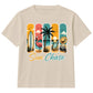 Retro Sun Chase Tropical Beach Graphic Summer Kids T-Shirt