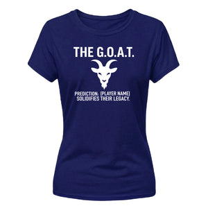 Personalise Player Graphic Football Tournament ladies Fit T-Shirt