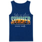 Retro Tropical Sunset Beach Graphic Print Men Tank Top