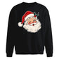 Retro Winking Santa Claus Christmas Oversized Sweatshirt