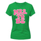 Retro Bubble Font Slogan Engagement Bride Ladies T-Shirt