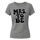 Retro Bubble Font Slogan Engagement Bride Ladies T-Shirt