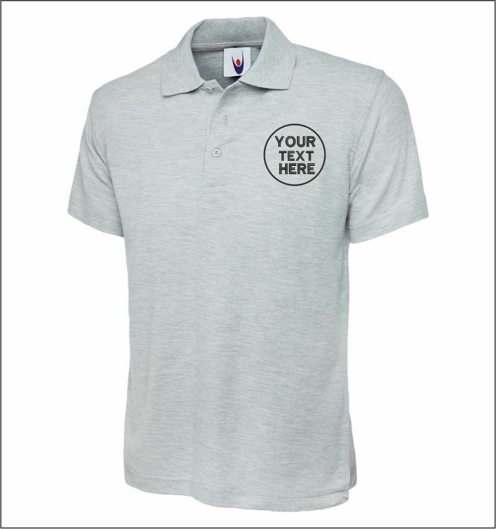 Custom Embroidered Men Polo Tshirt, Personalised Text/Design Shirt, Digitized Company Logo Monogrammed Polo Tee, Special Gift for Golf Lover