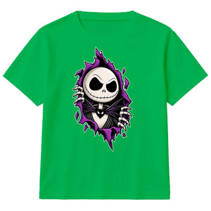 Ripped skeleton character graphic Halloween Kids T-Shirt