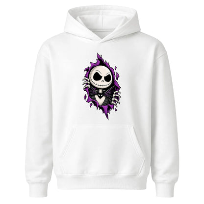 Ripping skeleton character portal Halloween Kids Hoodie