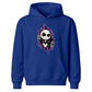 Ripping skeleton character portal Halloween Kids Hoodie