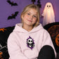 Ripping skeleton character portal Halloween Kids Hoodie