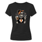 Rocker coffee skeleton graphic Halloween Ladies t-shirt
