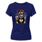 Rocker coffee skeleton graphic Halloween Ladies t-shirt