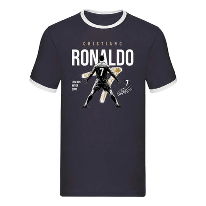 Ronaldo No7 Legends Never Quite FIFA Unisex Ringer T-Shirt