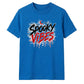 Dripping blood text spooky vibes Halloween Unisex t-shirt