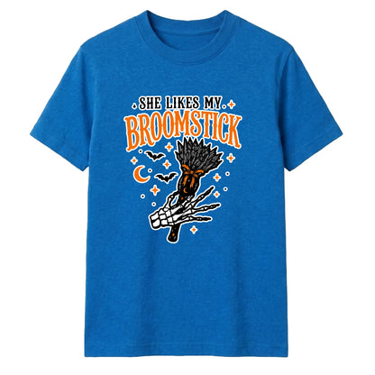 Skeleton hand broomstick quote Halloween Unisex t-shirt