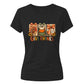 Rustic turkey pumpkin panels Thanks Giving Ladies T-Shirt