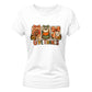 Rustic turkey pumpkin panels Thanks Giving Ladies T-Shirt