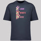 Labubu Look Who's Here T-Shirt, Funny 100% Cartoon Printed Graphic Tee, Oversized Fit Style For Anime Lovers Top M8426