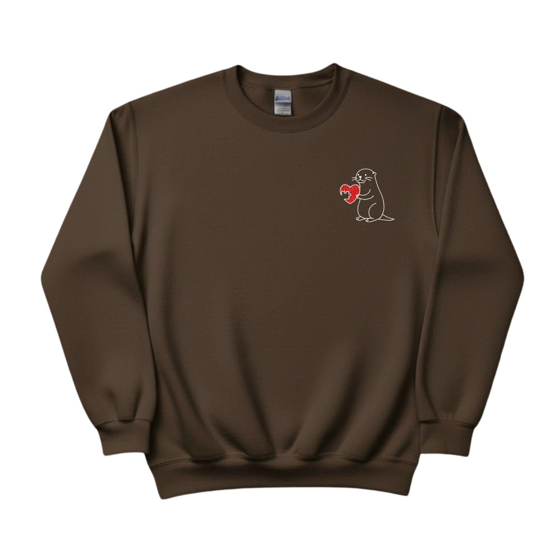 Two Halves, One Heart Sketch Embroidery SweatShirt - EWB104
