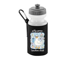 Silly Goose Teacher Club Water Bottle, Cute Duck Design Back To School Bottle, 500ml BPA Free Soft Water Bottle M8479