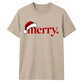 Classic retro santa hat typography Christmas Unisex T-Shirt