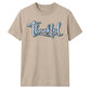 Cursive script thankful word Thanksgiving Unisex T-Shirt