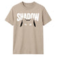 Cute Peeking Cat Shadow Typography Graphic Unisex T-Shirt