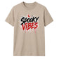 Dripping blood text spooky vibes Halloween Unisex t-shirt