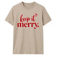 Elegant script heart typography Christmas Unisex T-Shirt