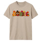 Fall GOBBLE turkey block text Thanksgiving Unisex T-Shirt