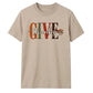 Give thanks block text script Thanksgiving Unisex T-Shirt