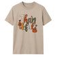 Leopard print thankful text art Thanksgiving Unisex T-Shirt