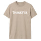 Minimalist THANKFUL block text Thanksgiving Unisex T-Shirt