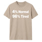 Quirky Percent Slogan Typography Print Unisex T-Shirt