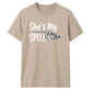Skeleton hand spell quote graphic Halloween Unisex t-shirt