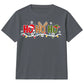 Santa Reindeer Elf Ho Ho Ho Print Christmas Kids T-Shirt