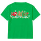 Santa Reindeer Elf Ho Ho Ho Print Christmas Kids T-Shirt