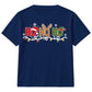Santa Reindeer Elf Ho Ho Ho Print Christmas Kids T-Shirt