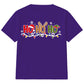 Santa Reindeer Elf Ho Ho Ho Print Christmas Kids T-Shirt