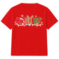 Santa Reindeer Elf Ho Ho Ho Print Christmas Kids T-Shirt