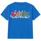Santa Reindeer Elf Ho Ho Ho Print Christmas Kids T-Shirt